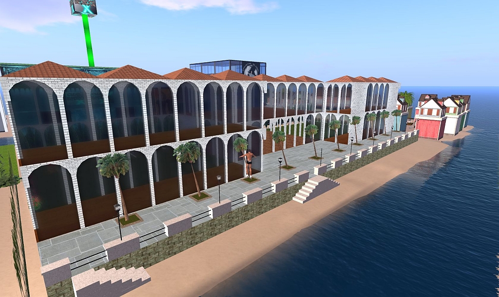 land di anansa_001.jpg - Vista prospettica del Leisure Building.